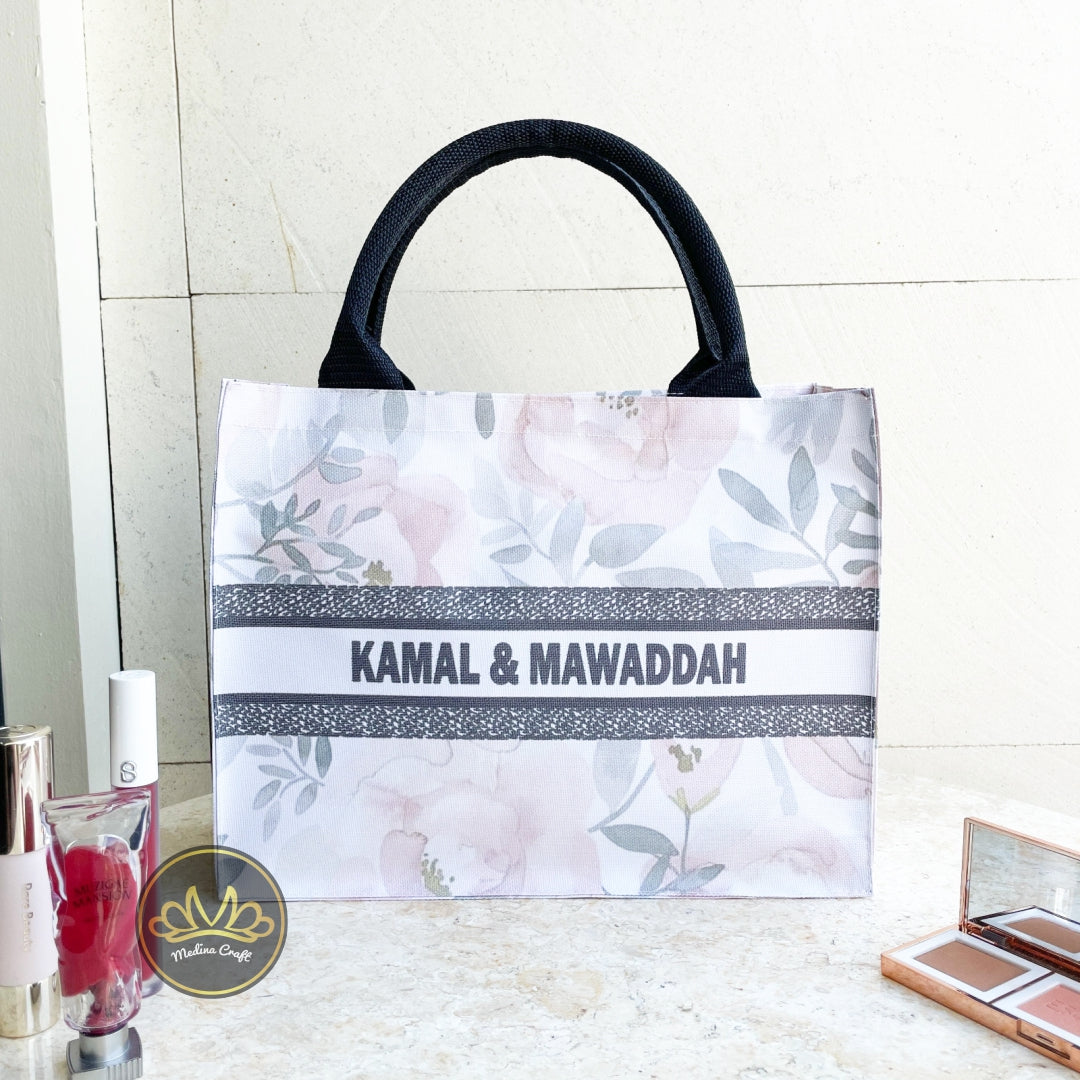 CLARA Bag | Tote bag Wedding Souvenir | Custom Design Full Color | Digital Print