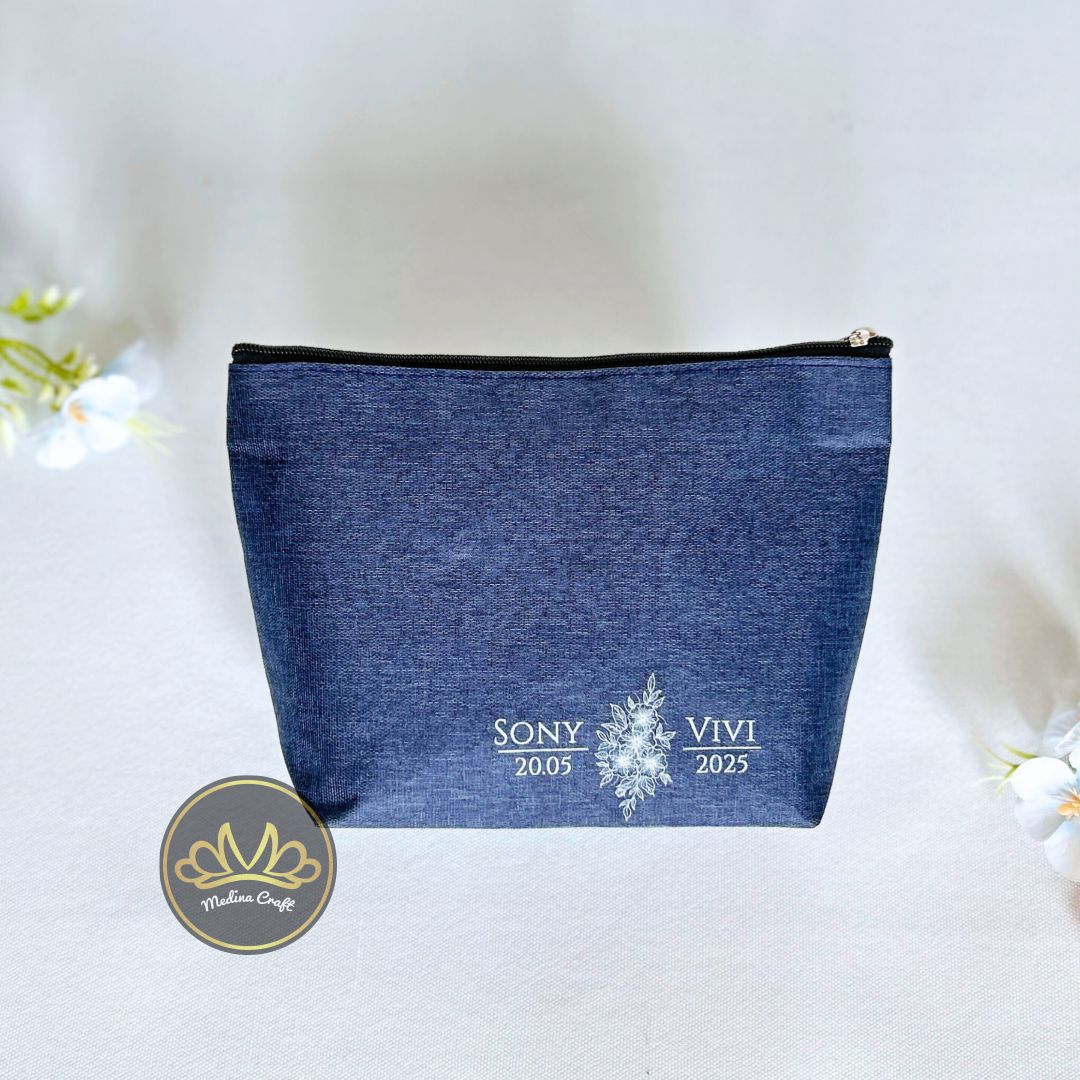 Cara Pouch Denim - Gambar 5