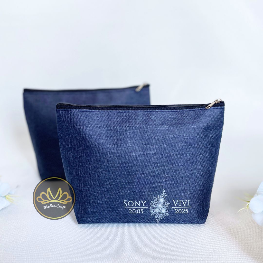 Cara Pouch Denim - Gambar 2