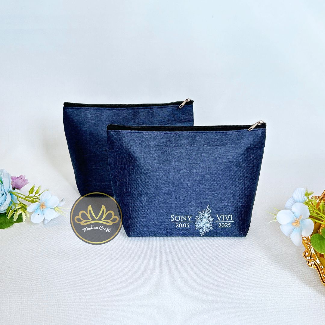 Cara Pouch Denim - Gambar 3